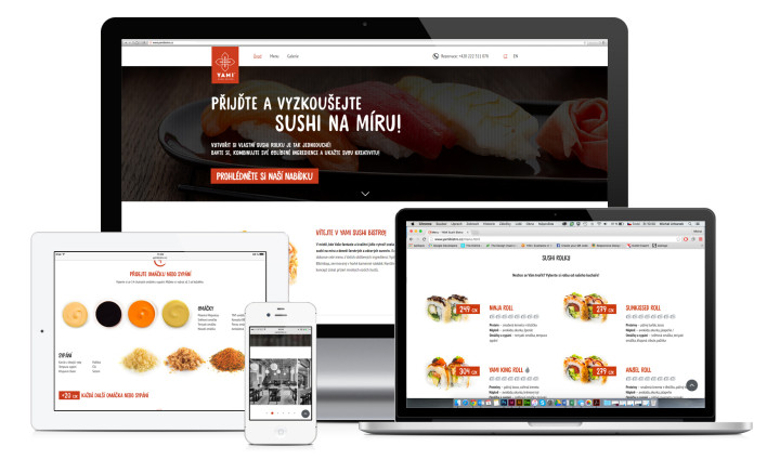 Návrh vizuální identity pro Yami sushi bistro